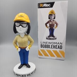 Linewoman Bobblehead. Altec "Not All Heroes Wear Capes" Hard to Find